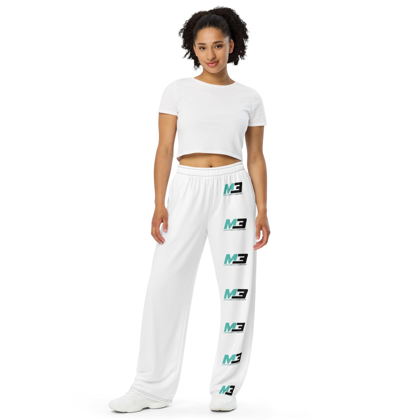 All-over print unisex wide-leg pants