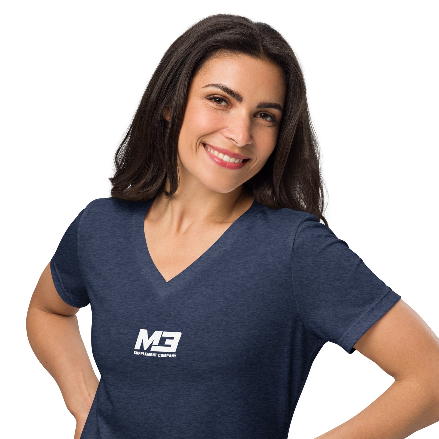 M3 Women’s relaxed v-neck t-shirt