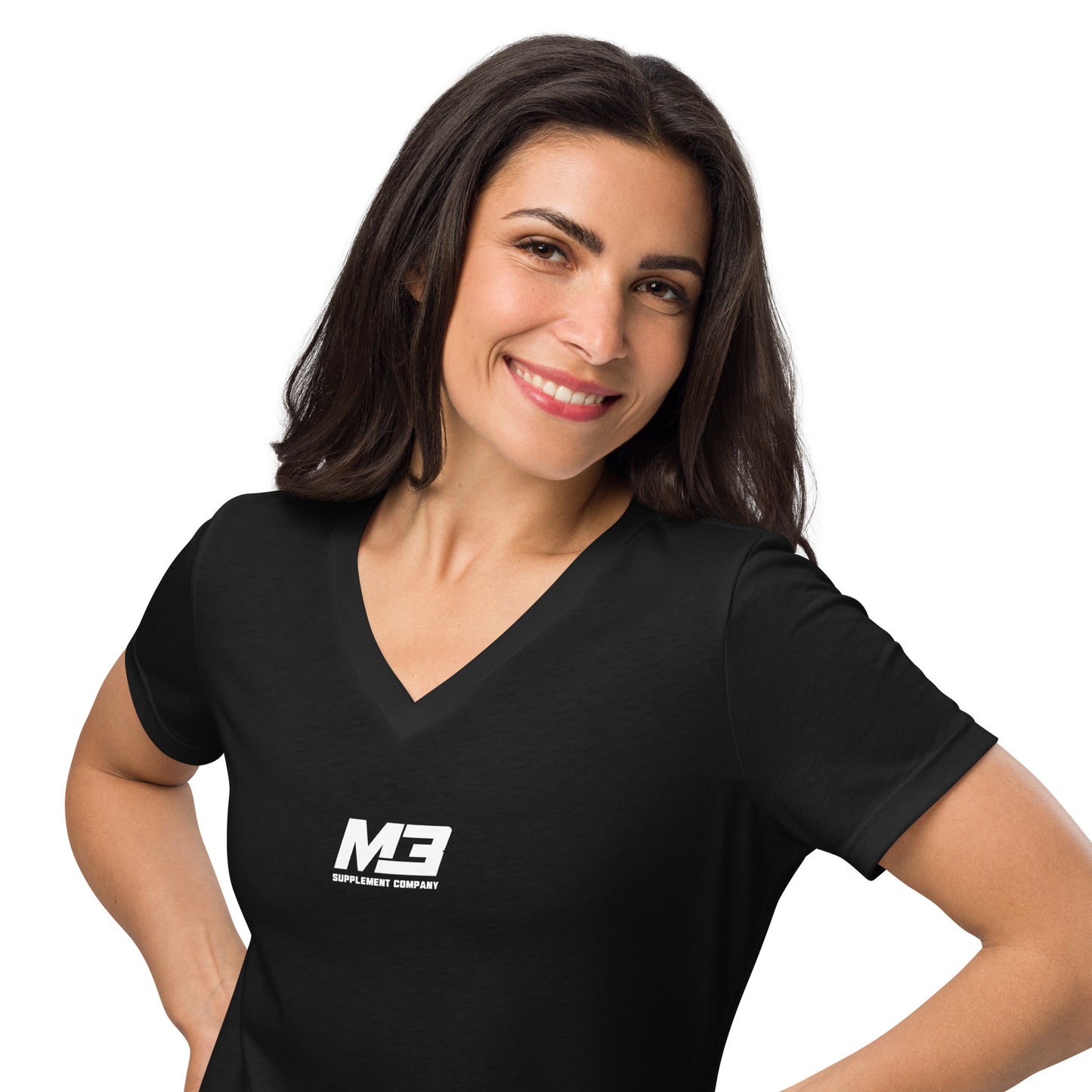 M3 Women’s relaxed v-neck t-shirt