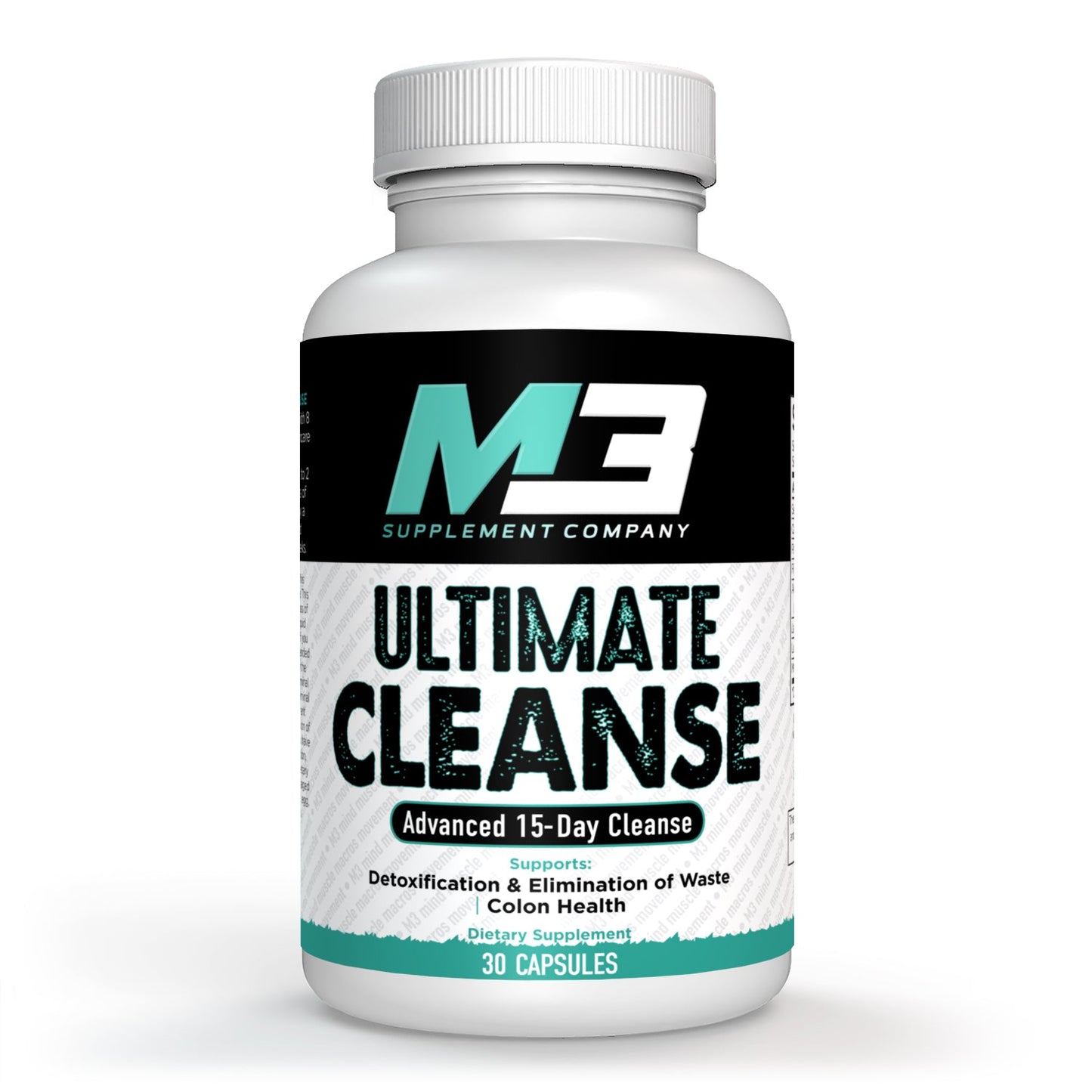 M3 Vegan Plant Based Protein Powder Vanilla + M3 Ultimate Cleanse + M3 Green Coffee Bean 60 Capsules-30 Day Supply