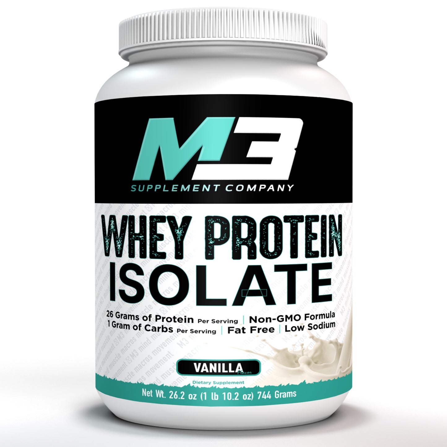 Whey Protein Isolate Vanilla + M3 Ultimate Cleanse + M3 Green Coffee Bean 60 Capsules-30 Day Supply